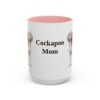 15oz Cockapoo Dog Mom Mug, Pink, front view