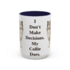15oz-collie-mug-humor-navy 15oz Funny Collie Mug, Navy, front view