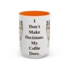 15oz-collie-mug-humor-orange 15oz Funny Collie Mug, Orange, front view