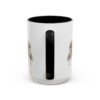 15oz Collie Latin Mug, Black, back view