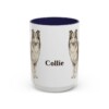15oz Collie Mug, Navy, front view