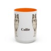 15oz Collie Mug, Orange, front view