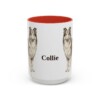 15oz Collie Mug, Red, front view