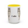 15oz Collie Mug, Yellow, front view