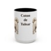 15oz Coton de Tulear Mug, Black, front view