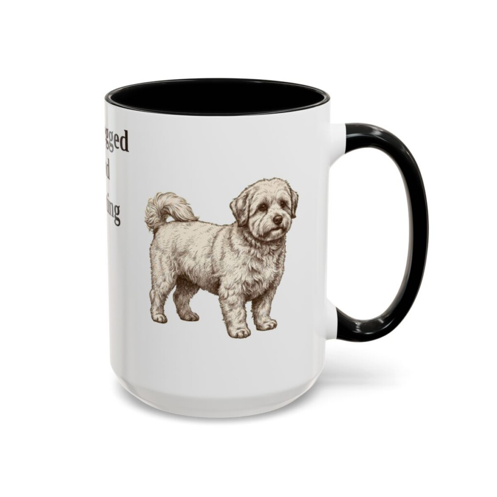 15oz Funny Coton de Tulear Mug, Black, right side view