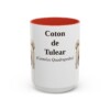 15oz Coton de Tulear Latin Mug, Red, front view