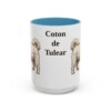 15oz Coton de Tulear Mug, Light Blue, front view