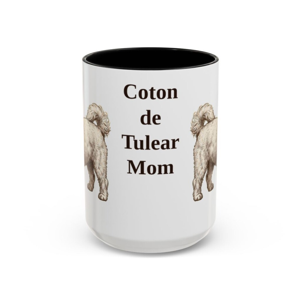 15oz-coton-de-tulear-mug-mom-black-front 15oz Coton de Tulear Dog Mom Mug, Black, front view