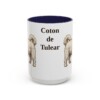 15oz Coton de Tulear Mug, Navy, front view