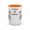 15oz Coton de Tulear Mug, Orange, front view