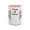 15oz Coton de Tulear Mug, Pink, front view
