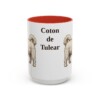 15oz Coton de Tulear Mug, Red, front view