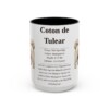 15oz Coton de Tulear Mug, Black, front view