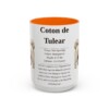 15oz Coton de Tulear Mug, Orange, front view