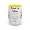 15oz Coton de Tulear Mug, Yellow, front view