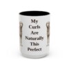 15oz-curly-coated-retriever-mug-humor-black-front 15oz Funny Curly-Coated Retriever Mug, Black, front view