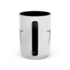15oz Curly-Coated Retriever Latin Mug, Black, back view