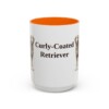 15oz Curly-Coated Retriever Mug, Orange, front view