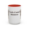 15oz Curly-Coated Retriever Mug, Red, front view