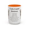 15oz Curly-Coated Retriever Mug, Orange, front view