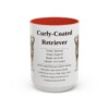 15oz Curly-Coated Retriever Mug, Red, front view