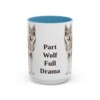 15oz Funny Czechoslovakian Vlciak Mug, Light Blue, front view