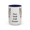15oz Funny Czechoslovakian Vlciak Mug, Navy, front view