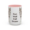 15oz Funny Czechoslovakian Vlciak Mug, Pink, front view