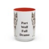 15oz Funny Czechoslovakian Vlciak Mug, Red, front view