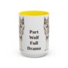 15oz Funny Czechoslovakian Vlciak Mug, Yellow, front view