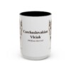 15oz-czechoslovakian-vlciak-mug-latin-black-front 15oz Czechoslovakian Vlciak Latin Mug, Black, front view