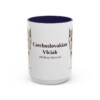 15oz-czechoslovakian-vlciak-mug-latin-navy 15oz Czechoslovakian Vlciak Latin Mug, Navy, front view