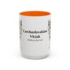 15oz-czechoslovakian-vlciak-mug-latin-orange 15oz Czechoslovakian Vlciak Latin Mug, Orange, front view