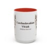 15oz-czechoslovakian-vlciak-mug-latin-red 15oz Czechoslovakian Vlciak Latin Mug, Red, front view