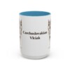 15oz Czechoslovakian Vlciak Mug, Light Blue, front view
