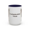 15oz Czechoslovakian Vlciak Mug, Navy, front view