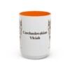 15oz Czechoslovakian Vlciak Mug, Orange, front view