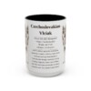 15oz Czechoslovakian Vlciak Mug, Black, front view