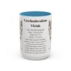 15oz Czechoslovakian Vlciak Mug, Light Blue, front view