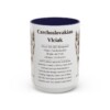 15oz Czechoslovakian Vlciak Mug, Navy, front view