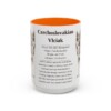 15oz Czechoslovakian Vlciak Mug, Orange, front view