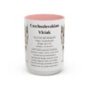 15oz Czechoslovakian Vlciak Mug, Pink, front view