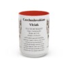 15oz Czechoslovakian Vlciak Mug, Red, front view