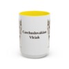 15oz Czechoslovakian Vlciak Mug, Yellow, front view