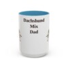 15oz Dachshund Mix Dog Dad Mug, Light Blue, front view