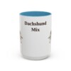 15oz-dachshund-mix-mug-light-blue 15oz Dachshund Mix Mug, Light Blue, front view