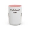 15oz-dachshund-mix-mug-pink 15oz Dachshund Mix Mug, Pink, front view