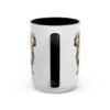 15oz Funny Dachshund Mug, Black, back view