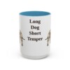 15oz Funny Dachshund Mug, Light Blue, front view